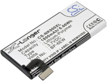 Nokia Lumia 900 4G LTE Battery BP-6EW Replacement - 1