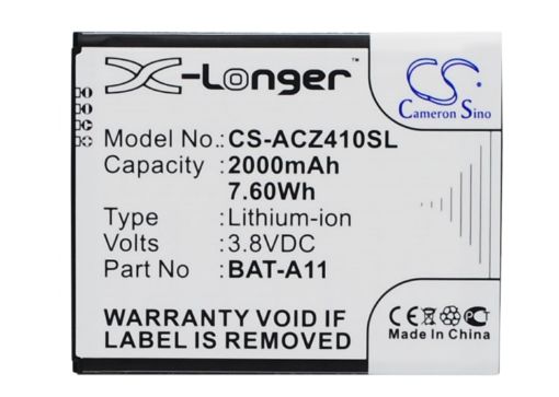 Acer TM01 T01 Liquid Z410 Z330 Z320 Battery BAT-A11 1ICP5/51/62 - 1