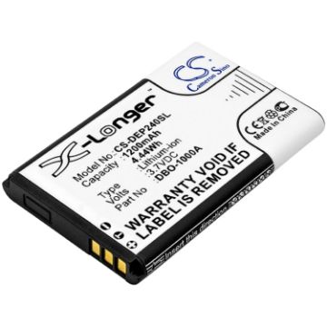 Doro Battery for DFC-0390 DFB-0370 7439 7001H 6821 6061 5861 (380147) - 1