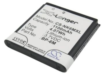 Nokia N93 N73 9300i 6280 6233 3250 Battery (BP-6M) - 1