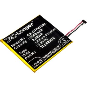 Alcatel OT-9003X/8063 Pixi 4 7.0 Battery (p/n TLp025GC) - 1