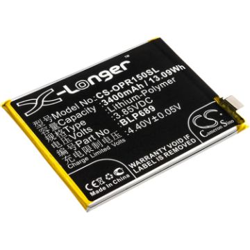 Oppo R15x Dual SIM Battery BLP689 PBCT10 PBCM10 - 1