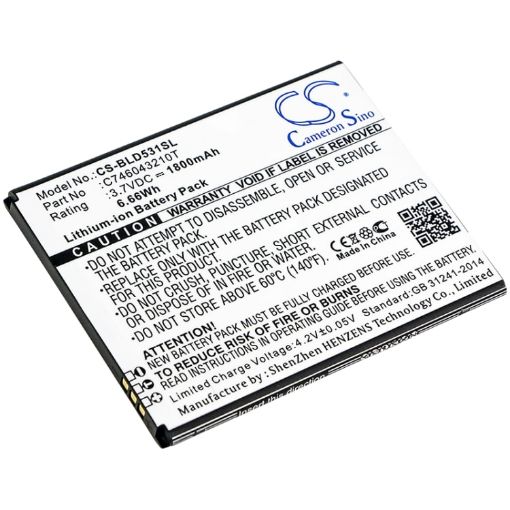 Battery for Blu Studio 5.0K D531K D530K C746043210T C746043230T - 1