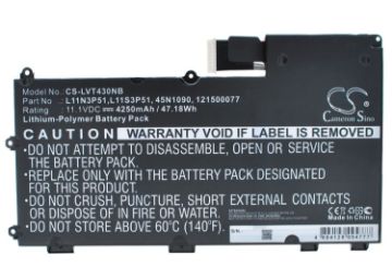 Lenovo ThinkPad T430u Ultrabook Battery 121500077 3ICP7/64/84 - 1
