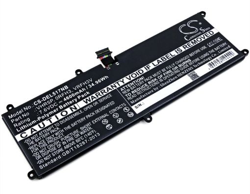 Battery for Dell Latitude 5175/5179 Tablet (p/n 0RFH3V 0VHR5P) - 1