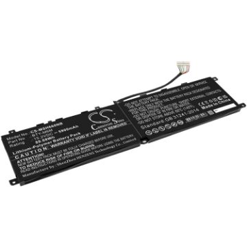 Battery for MSI WS66 10TMT, GS66 Stealth 10UG/10SI (P/N BTY-M6M) - 1