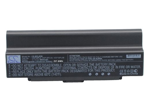 Sony VAIO VGN-SZ Series Battery (p/n VGP-BPL9 VGP-BPL9A) - 1