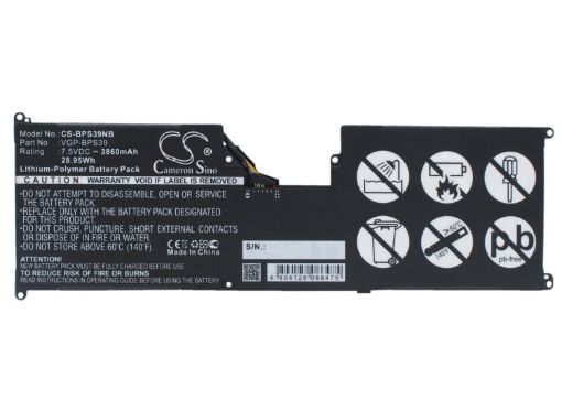 Sony VAIO Tap 11 Battery VGP-BPS39 for SVT11215CW/CGB/W/CGW - 1