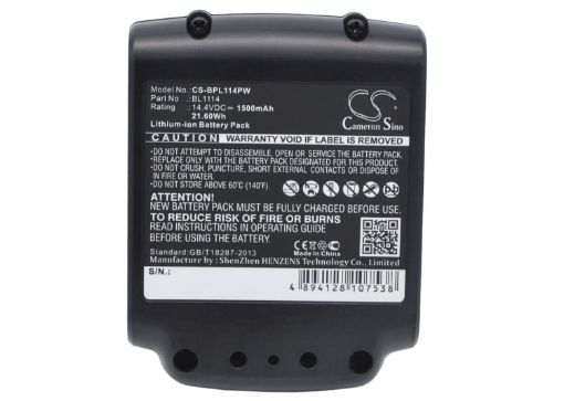 Black & Decker SSL20SB-2 LST220 LGC120 Battery (p/n BL1114 BL1314) - 1