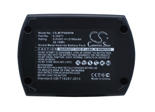 Metabo 9.6V Battery for ULA, SBP, SB, KSA, BSZ, BSP (6.25471, 6.31728) - 1