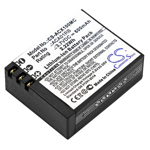 Activeon CX HD Gold Battery (p/n ACA01RB) - 1