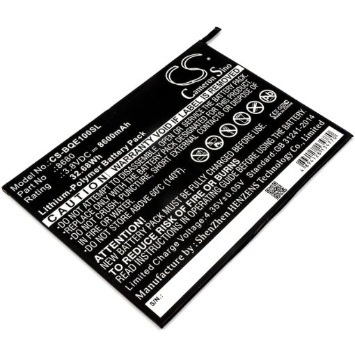 Bq E10 Tablet Battery 8680 Replacement - 1