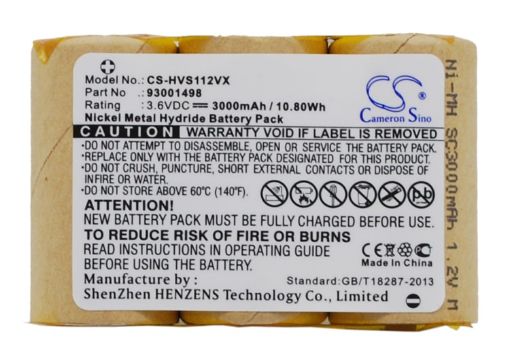 Hoover S1120 Battery (p/n 93001498) Replacement - 1