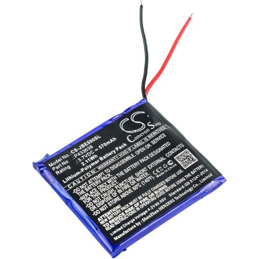 JBL Synchros E50BT Battery (P/N P433638) Replacement - 1