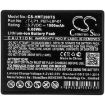 Battery for Hme TMP-R224 Tempest Wireless Beltpacks PLI - 5