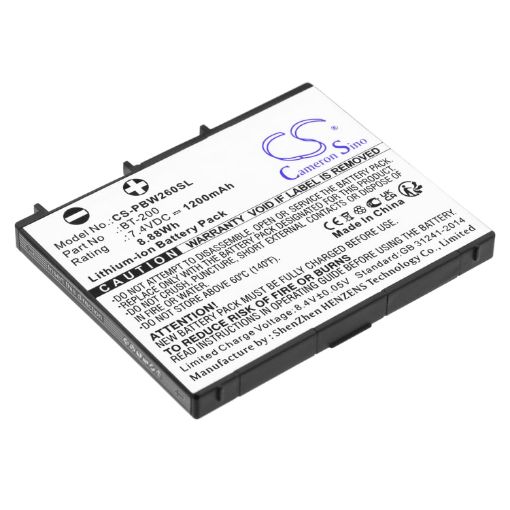 Brother MW-260A MPrint Printer Battery BT-200 Replacement - 1
