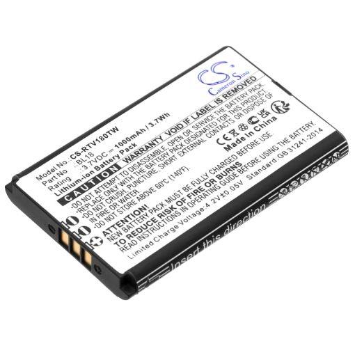 Retevis RT618 RT18 Battery (p/n BL18) Replacement - 1