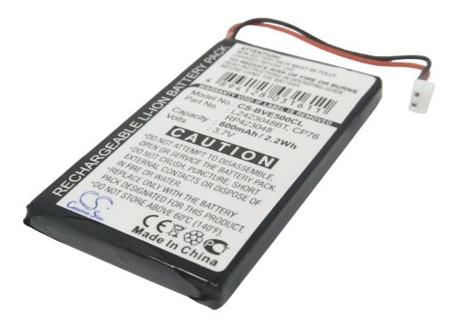Battery for Bti Verve 500 SMS Red/Black (p/n CP76 LZ423048) - 1