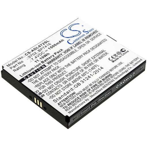 Additel ADT 672 Battery (p/n 9702 BP7416) - 1