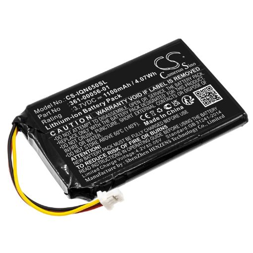 Battery for Garmin Nuvi 65LM 6" 53LMT Dash Cam 35 361-00056-01 - 1