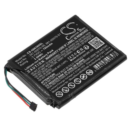 Battery for Garmin Nuvi 3598 3597 3598LMT 3597LMTHD (p/n 361-00070-00) - 1