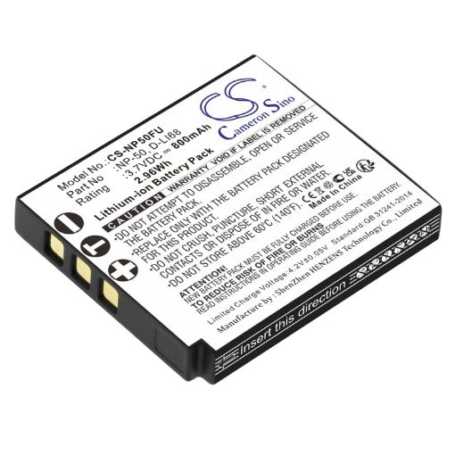Battery for Fujifilm FinePix XP200 XP170 XP150 XP100 XF1 X20 X10 NP-50 - 1