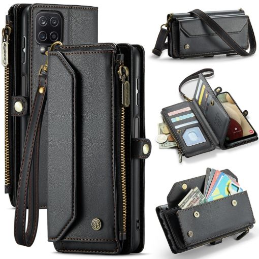 Samsung Galaxy A12 5G CaseMe C36 Wallet Case (Black) - 1