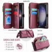 Samsung Galaxy S23 5G CaseMe C36 Wallet Case (Wine Red) - 3