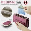 Samsung Galaxy A54 5G Wallet Case RFID Anti-theft Leather (Wine Red) - 6