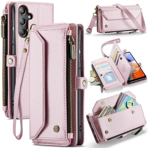 Samsung Galaxy A14 5G/4G CaseMe C36 Wallet Case (Pink) - 1