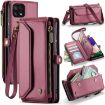 Samsung Galaxy A22 5G Wallet Case RFID Anti-theft Leather (Wine Red) - 1