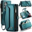 Samsung Galaxy S22 Ultra 5G CaseMe C36 Zipper Wallet RFID Leather Case - 1