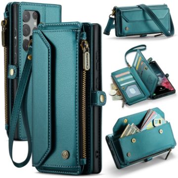 Samsung Galaxy S22 Ultra 5G CaseMe C36 Zipper Wallet RFID Leather Case - 1