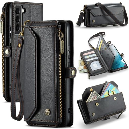 Samsung Galaxy S22+ 5G CaseMe C36 Zipper Wallet RFID Leather Case - 1