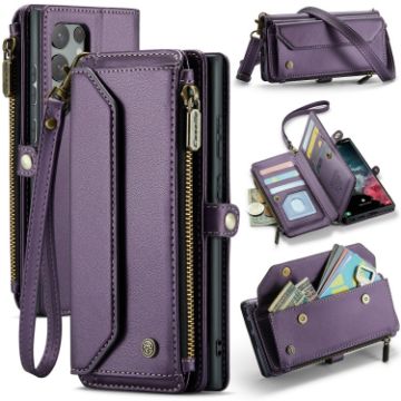 Samsung Galaxy S22 Ultra 5G CaseMe C36 Zipper Wallet RFID Leather Case - 1