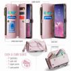 Samsung Galaxy S10 CaseMe C36 Zipper Wallet RFID Leather Phone Case - 3
