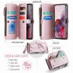 Samsung Galaxy S20 CaseMe C36 Pink Zipper Wallet RFID Leather Phone Case - 3