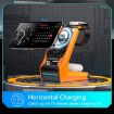 T21 3 in 1 Mecha Charger Mobile Phone Watch Earphone Dock Station - 5