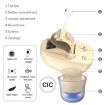 Invisible In-Ear Hearing Aid Sound Amplifier for Elderly - Black - 2