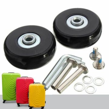 43mm x 18mm Luggage Suitcase Replacement Wheels - Low Noise Spinner - 1