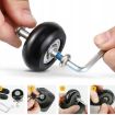 43mm x 18mm Luggage Suitcase Replacement Wheels - Low Noise Spinner - 5