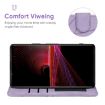 Sony Xperia 1 III Purple Leather Phone Case - Geometric Lines - 4