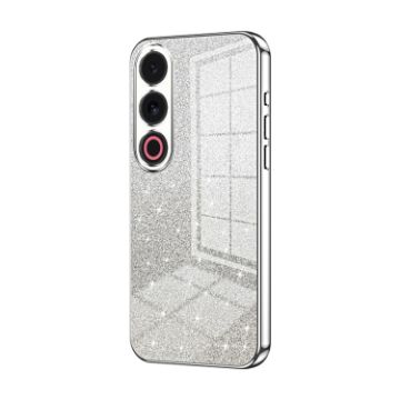 Meizu 21 Note Glitter Powder Electroplated Phone Case - Silver - 1