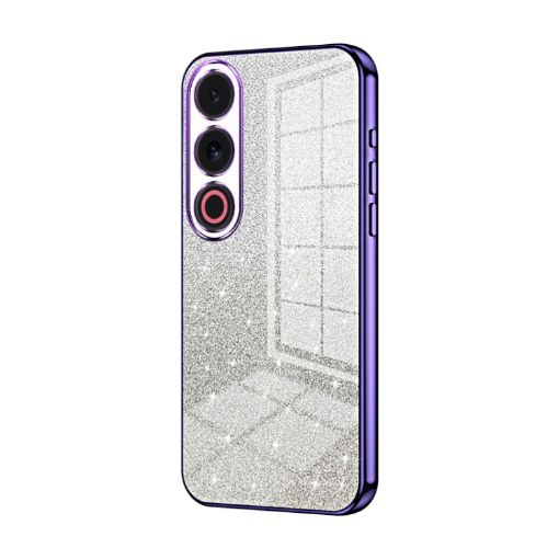 Meizu 21 Note Glitter Electroplated Phone Case - Purple - 1