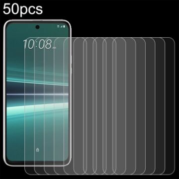 HTC U24 Pro Tempered Glass Film 50pcs - 0.26mm 9H 2.5D - 1