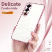 Meizu 21 Transparent Pink Phone Case - Fine Hole Plating - 5