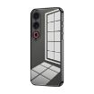 Meizu 21 Note Transparent Plating Phone Case - Black - 1