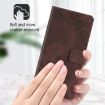 Oukitel C33 Brown Leather Phone Case - Skin Feel Embossed - 4
