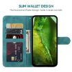 Green Leather Phone Case for Google Pixel 8a - Geometric Lines - 3