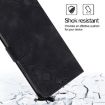 HTC U24 Pro Embossed Leather Phone Case - Black - 6
